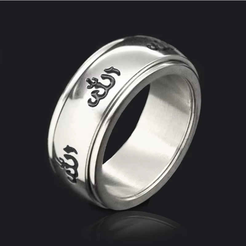 Islam Muslim Allah Stainless Steel Ring , Islam Allah Messenger Ring Jewelry