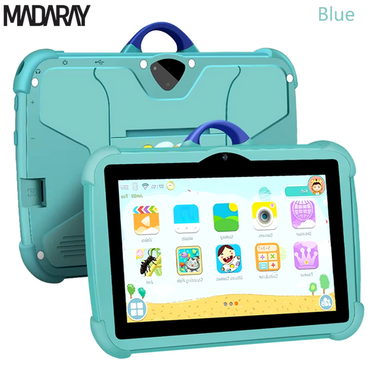 2024 New 5G Wifi 7 Inch Google Tablet for Children Learning Education Kids Tablets Quad Core 4GB RAM 64GB ROM Dual BOW Cameras